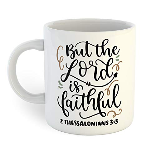 Faithful Christian Coffee Mug - Inspirational Bible Verse Gift for Church, Prayer & Daily Devotion - Perfect for Home, Office & Church Use