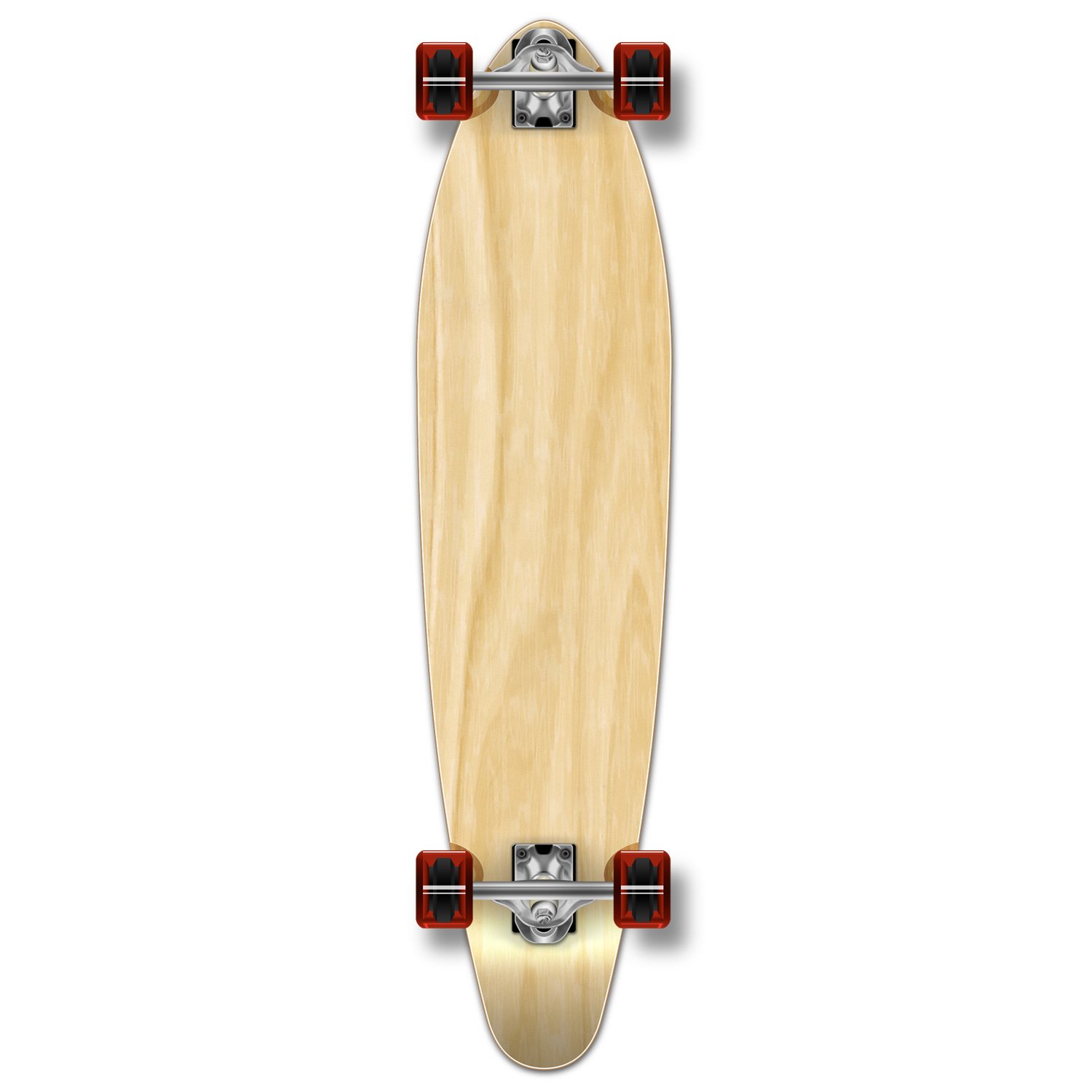 Yocaher Blank & Checker Complete Kicktail Longboard Cruiser Skateboard - Black Widow Design, 80A Grip Tape, Aluminum Trucks, ABEC7 Bearings, 70mm Wheels - Perfect for Commuting, Campus Cruising & Street Skateboarding