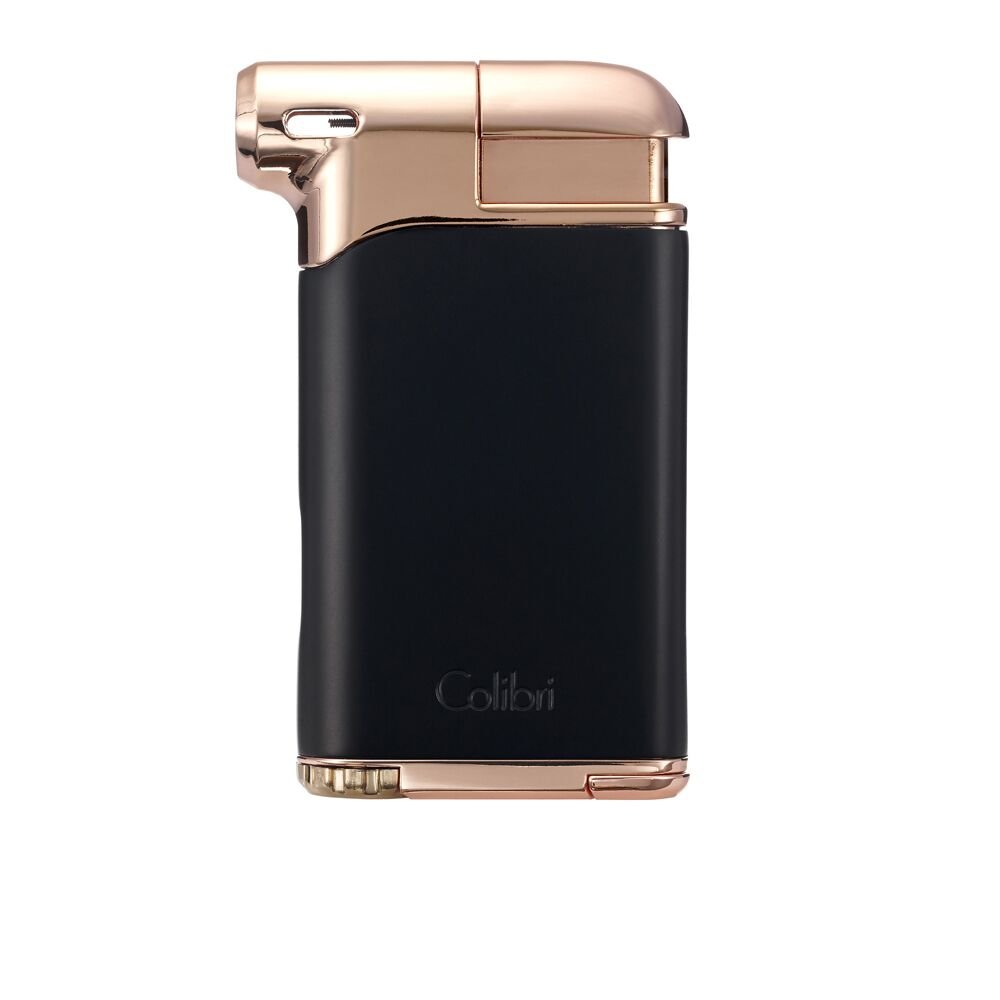 Colibri Pacific Air Soft Flame Lighter - Black & Rose - Premium Butane Lighter for Cigars, Candles & Outdoor Use