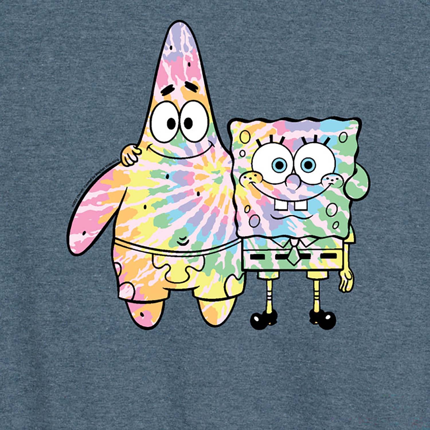Spongebob and Patrick Tie Dye Women's Racerback Tank Top - Soft Breathable Workout Top - Perfect for Gym, Yoga, and Summer Outfits