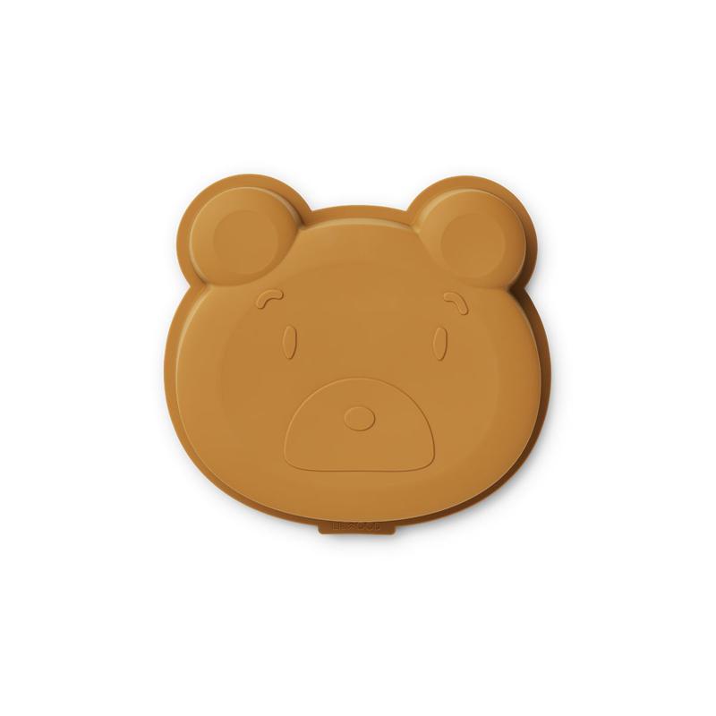 LIEWOOD Amory Silicone Cake Pan - Non-Stick Bear Shaped Baking Mold for Golden Caramel Cakes, Cupcakes & Desserts | Perfect for Birthday Parties, Baby Showers & Holiday Baking