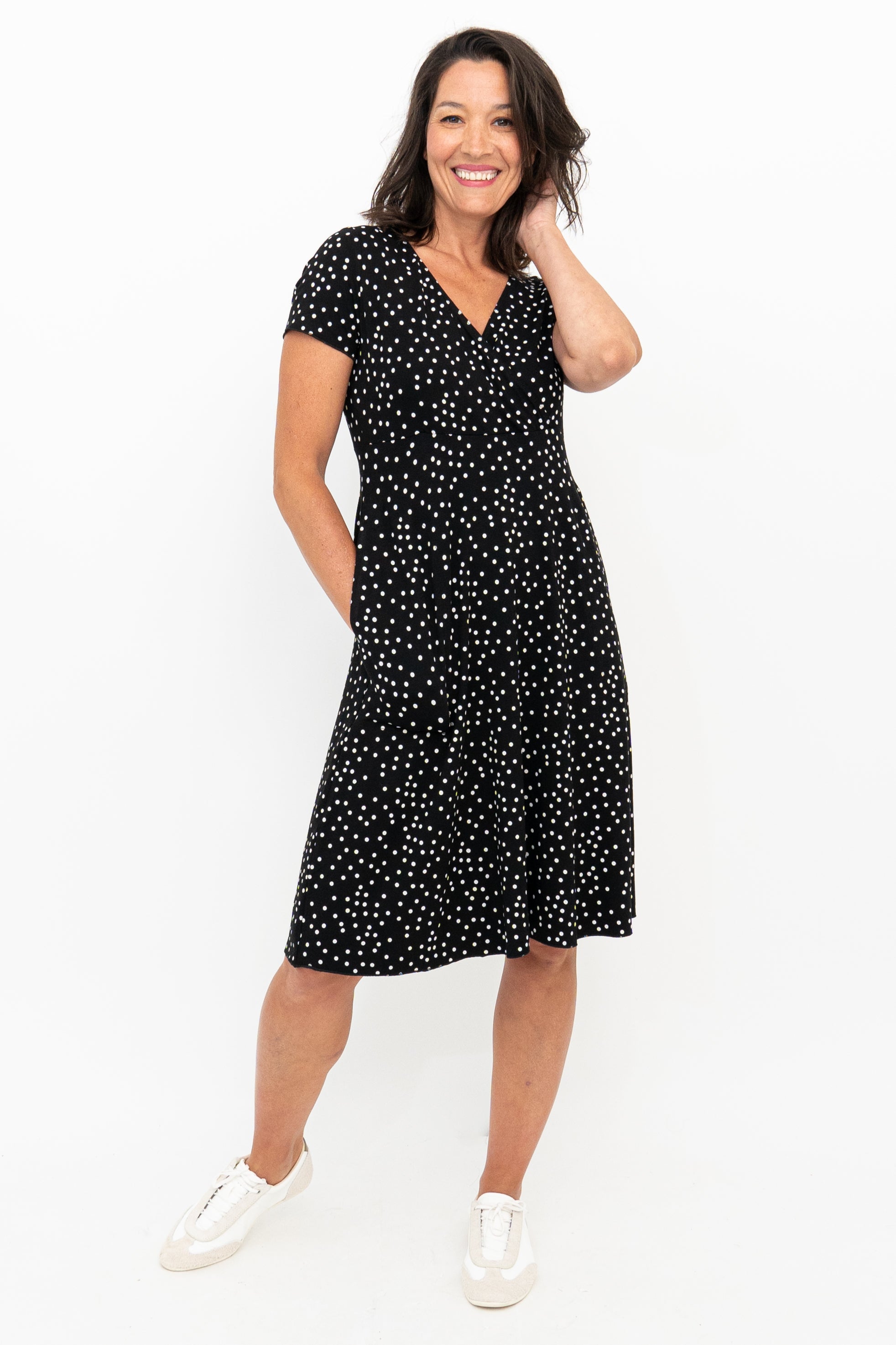Aurora Polka Dot Bamboo Dress - Soft & Breathable Summer Dress for Women | Perfect for Beach, Vacation & Casual Outings
