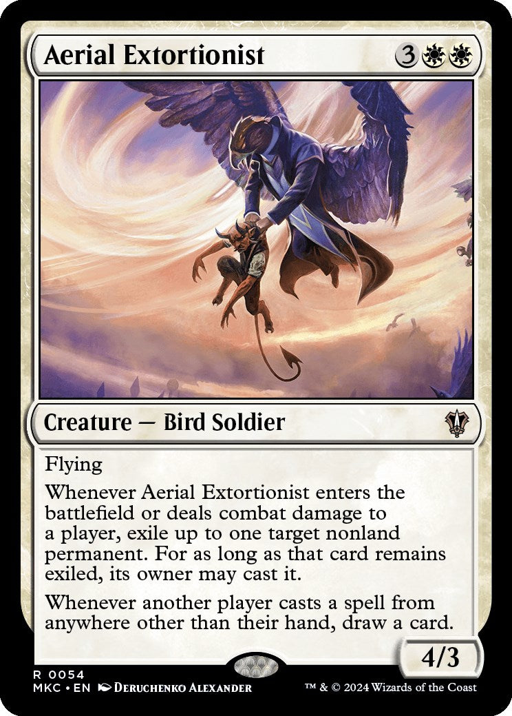 Aerial Extortionist - Murders at Karlov Manor Commander Deck | MTG Magic: The Gathering Commander Card | Perfect for Competitive Play & Thematic Deck Building