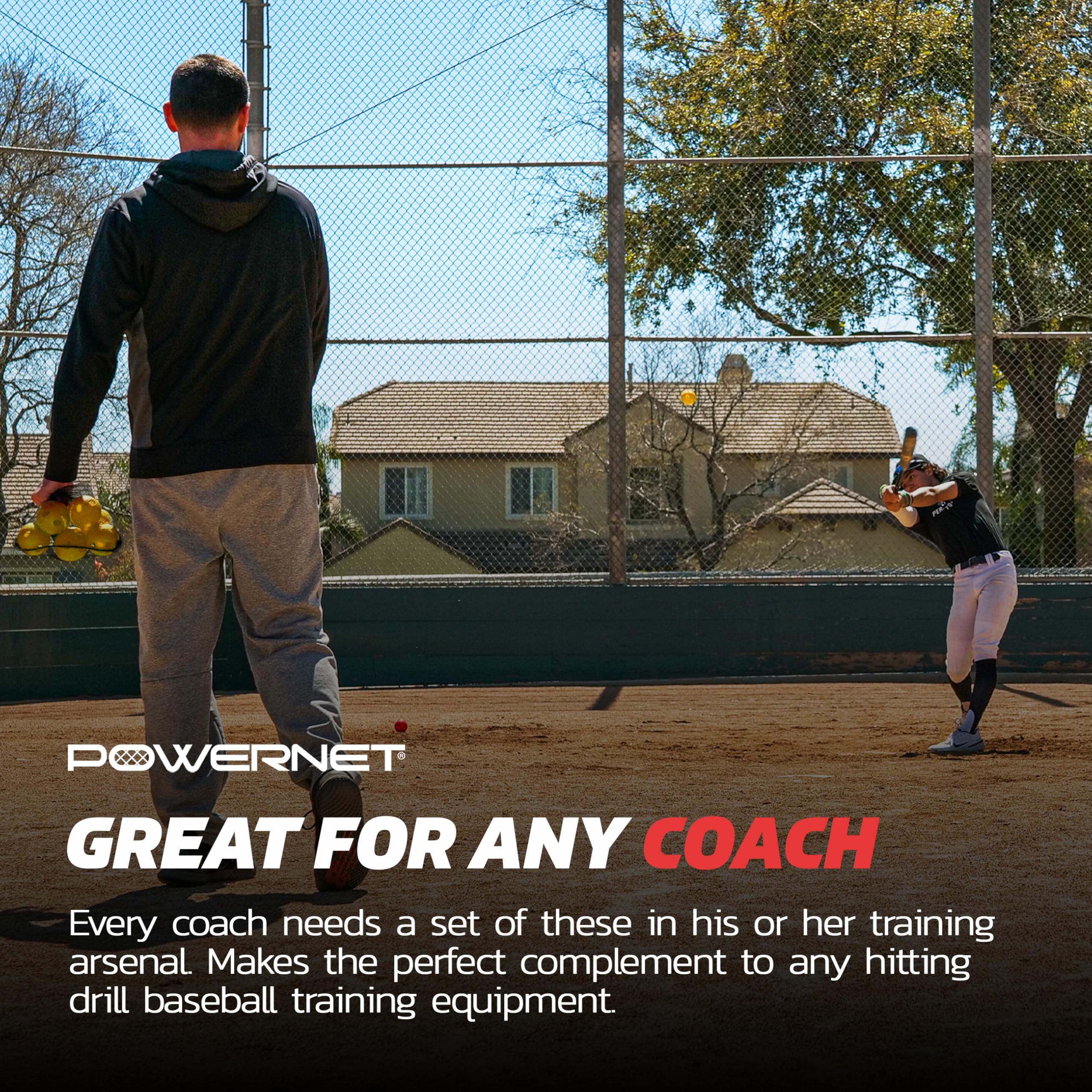 PowerNet Crusher & Micro Crusher Training Baseballs & Softballs - Improve Hitting Speed, Power & Coordination | Baseball & Softball Batting Practice Balls (12 Pack or Coach Bundle) | Perfect for Indoor/Outdoor Training, Team Drills & Solo Practice