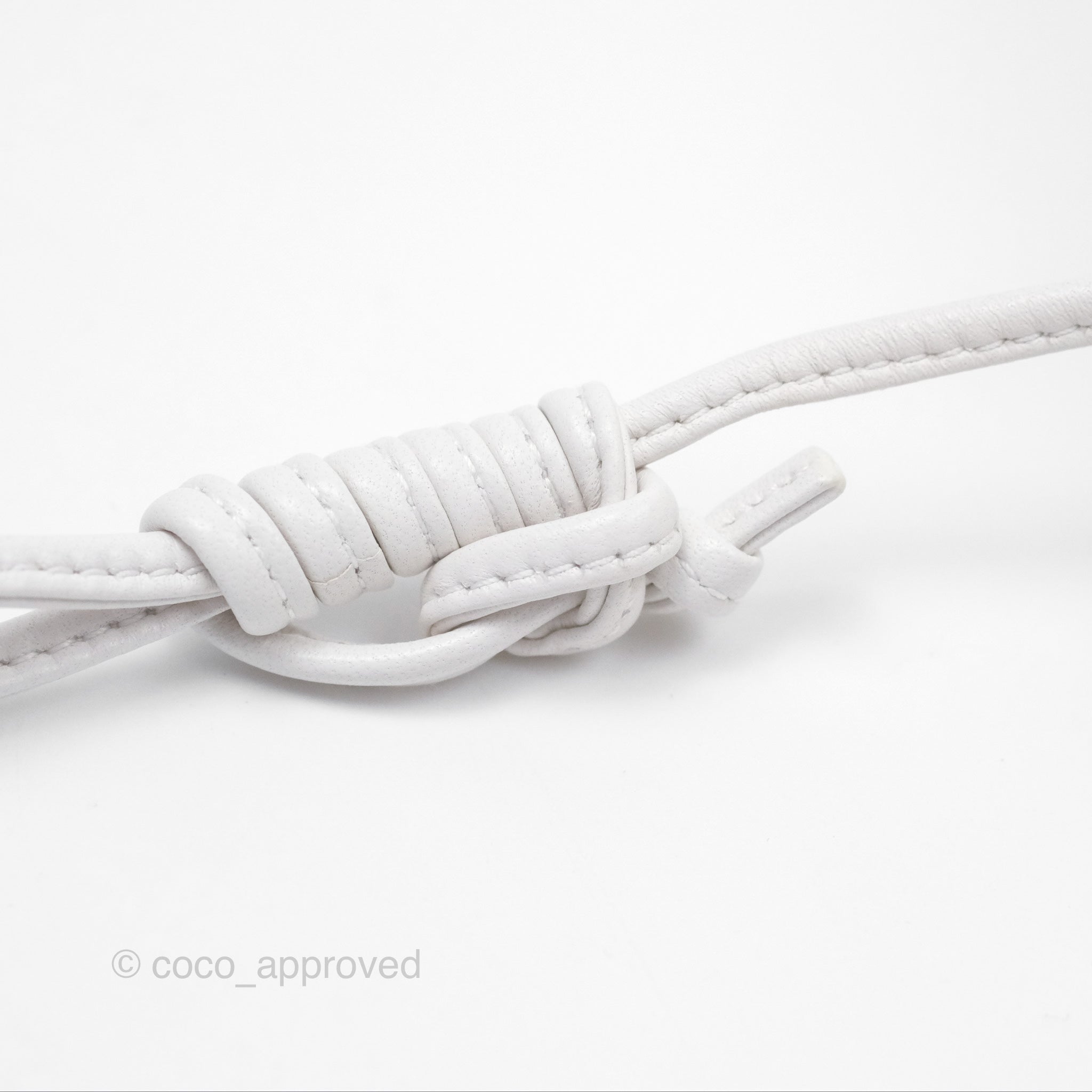 Bottega Veneta Mini Pouch Boucle Raffia Bag in White - Perfect for Summer Outings & Beach Vacations