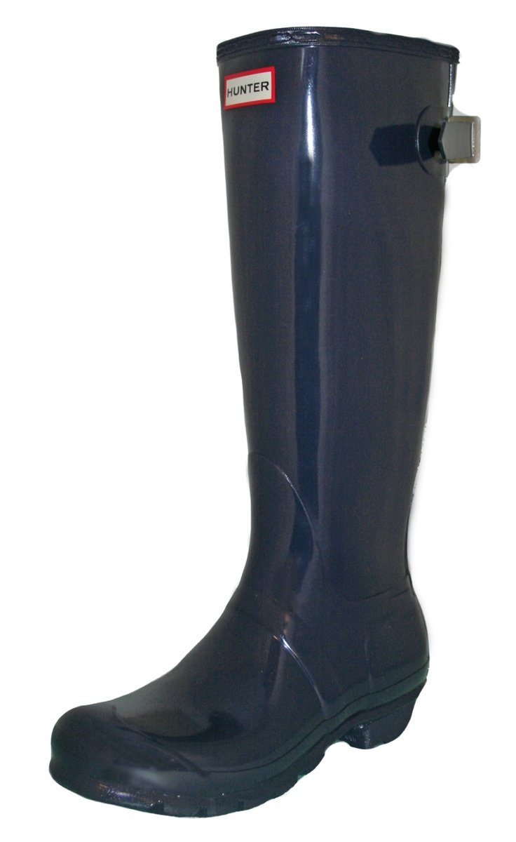 Hunter Women's Original Adjustable Gloss Rain Boots - Waterproof Comfortable Rubber Boots for Women, Perfect for Gardening, Hiking & Rainy Days