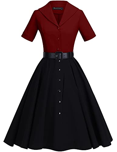 Dark Red&black