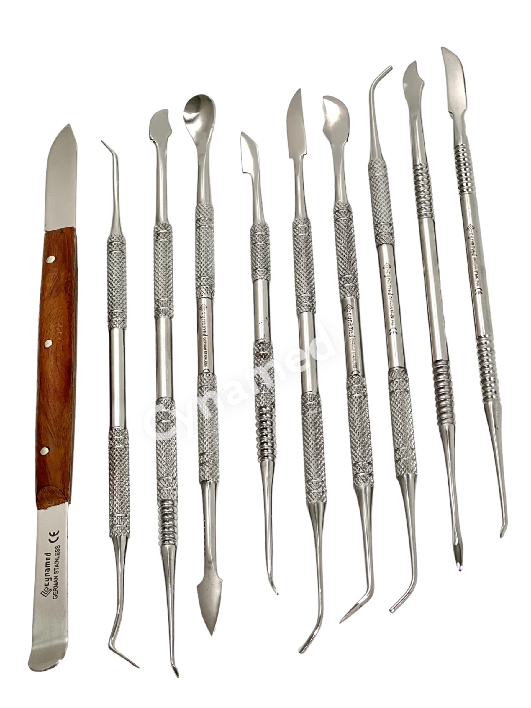 Premium Wax Carving Tools Set - 10-Piece Stainless Steel Wax & Clay Sculpting Kit with Double-Ended Dental Tools for Jewelry Making, Candle Carving, Modeling & DIY Crafts - Perfect for Artists, Dentists & Hobbyists