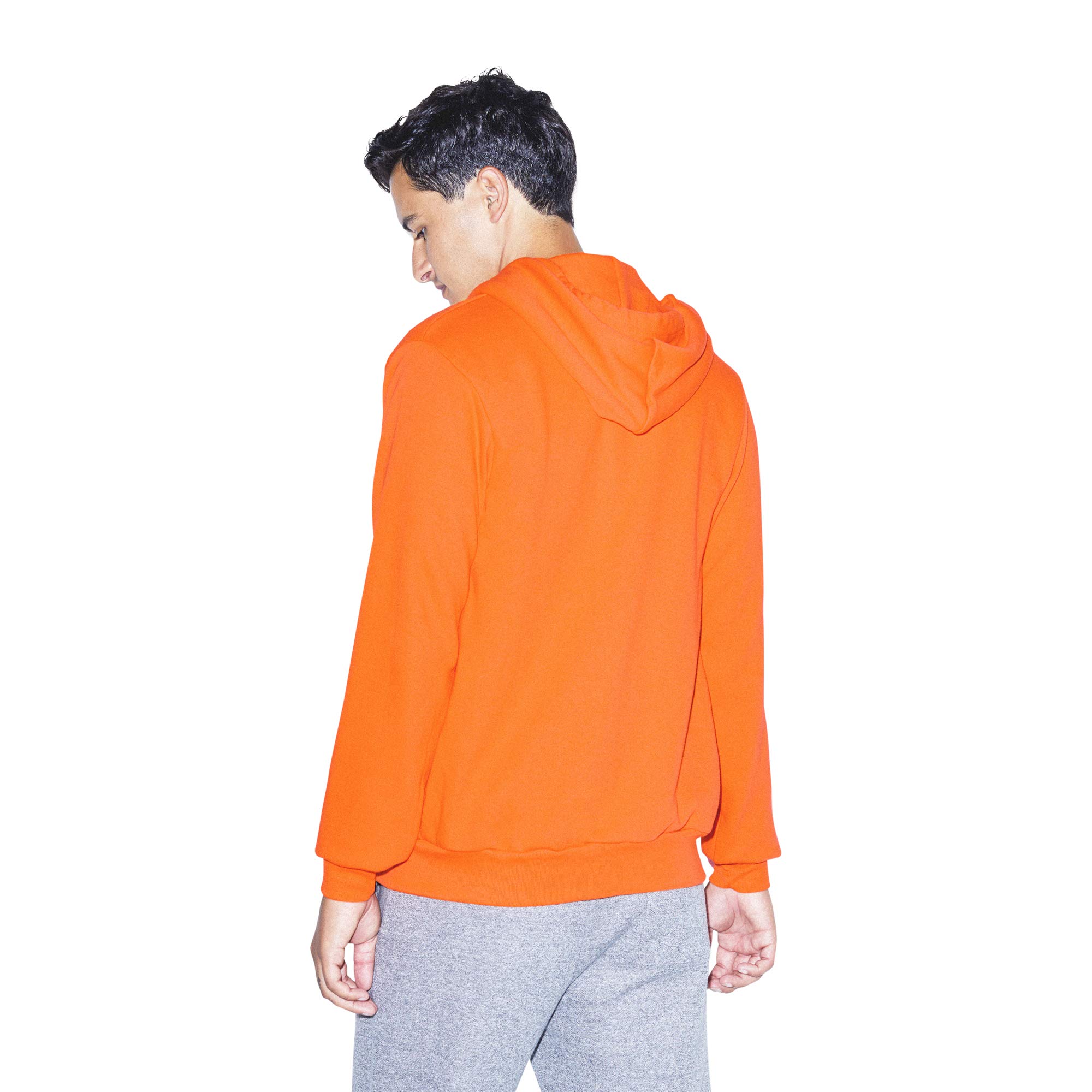 American Apparel Men's Flex Fleece Long Sleeve Zip Hoodie - Soft & Comfortable Pullover for Casual Wear, Gym & Outdoor Activities