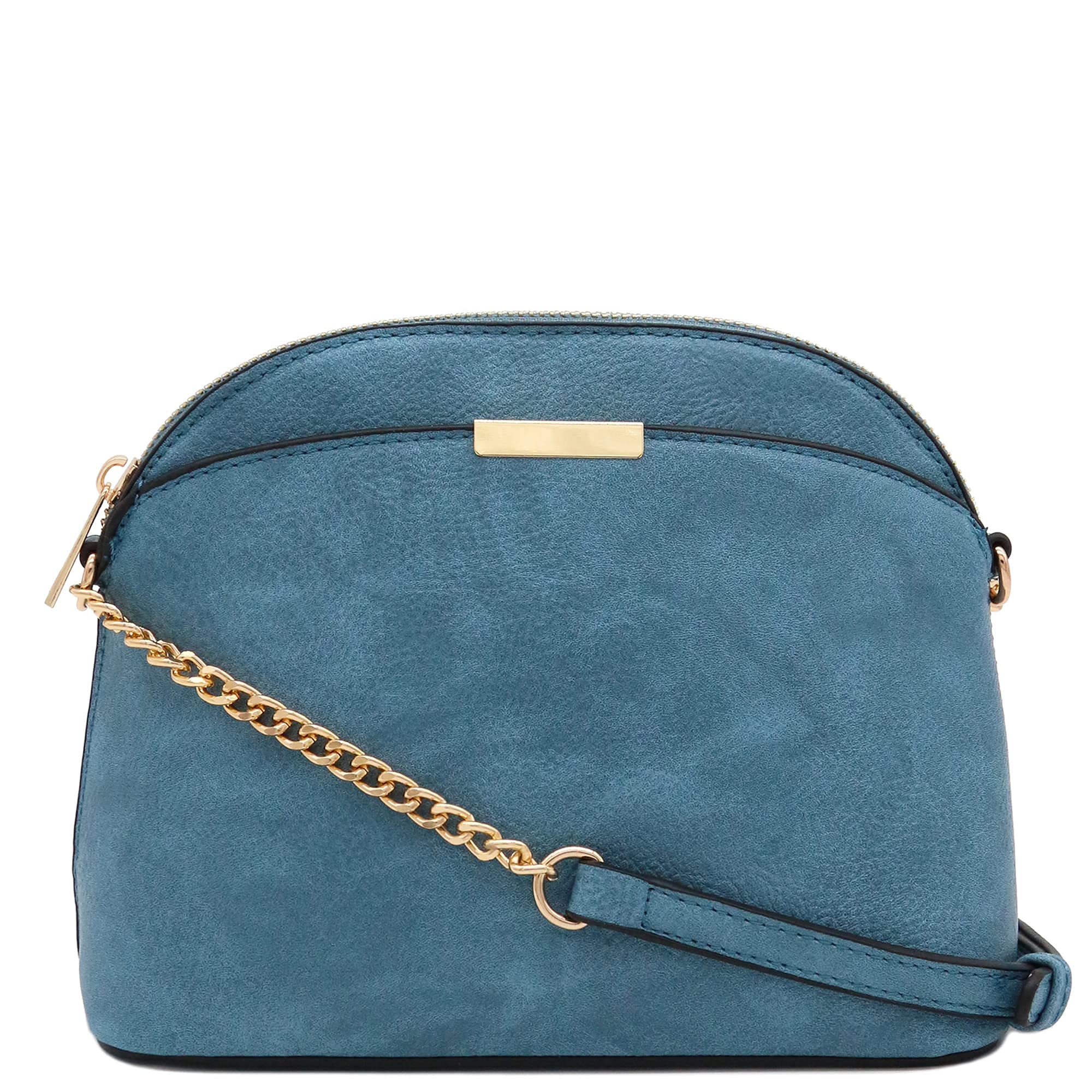 Stylish Faux Leather Mini Dome Crossbody Bag with Adjustable Chain Strap - Perfect for Women's Everyday Use, Date Night & Travel Accessories