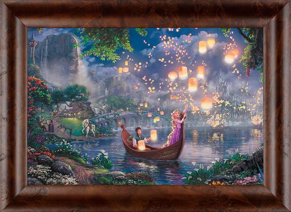 Personalized Disney Tangled Framed Canvas Wall Art - Custom Name & Quote - Perfect for Kids' Room, Nursery, or Gift
