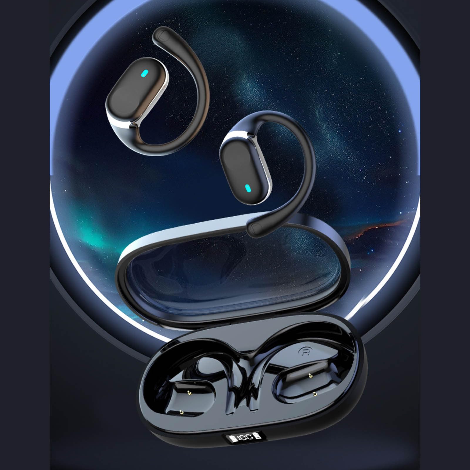 Real-Time Two-Way Translation Earbuds - 144 Languages & Accents, Bluetooth 5.0 Wireless Earbuds with Noise Cancellation for iOS/Android - Perfect for Travel, Business Meetings & Language Learning
