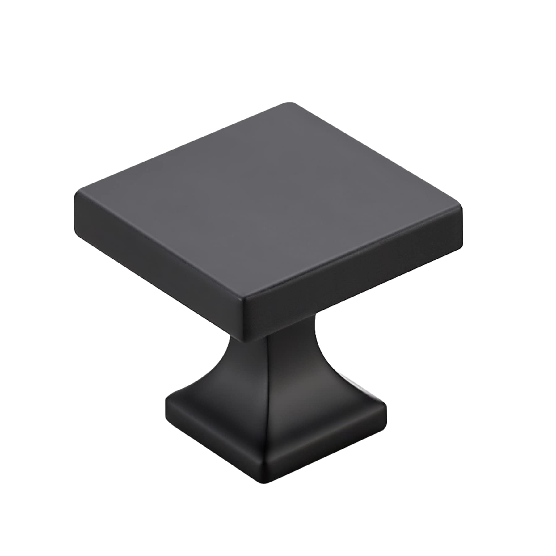 Matte Black Square Cabinet Knobs - 15 Pack for Kitchen Cabinets & Drawers | Durable Cabinet Hardware for Modern Home Decor | Perfect for Kitchen Remodeling & Furniture Upgrades