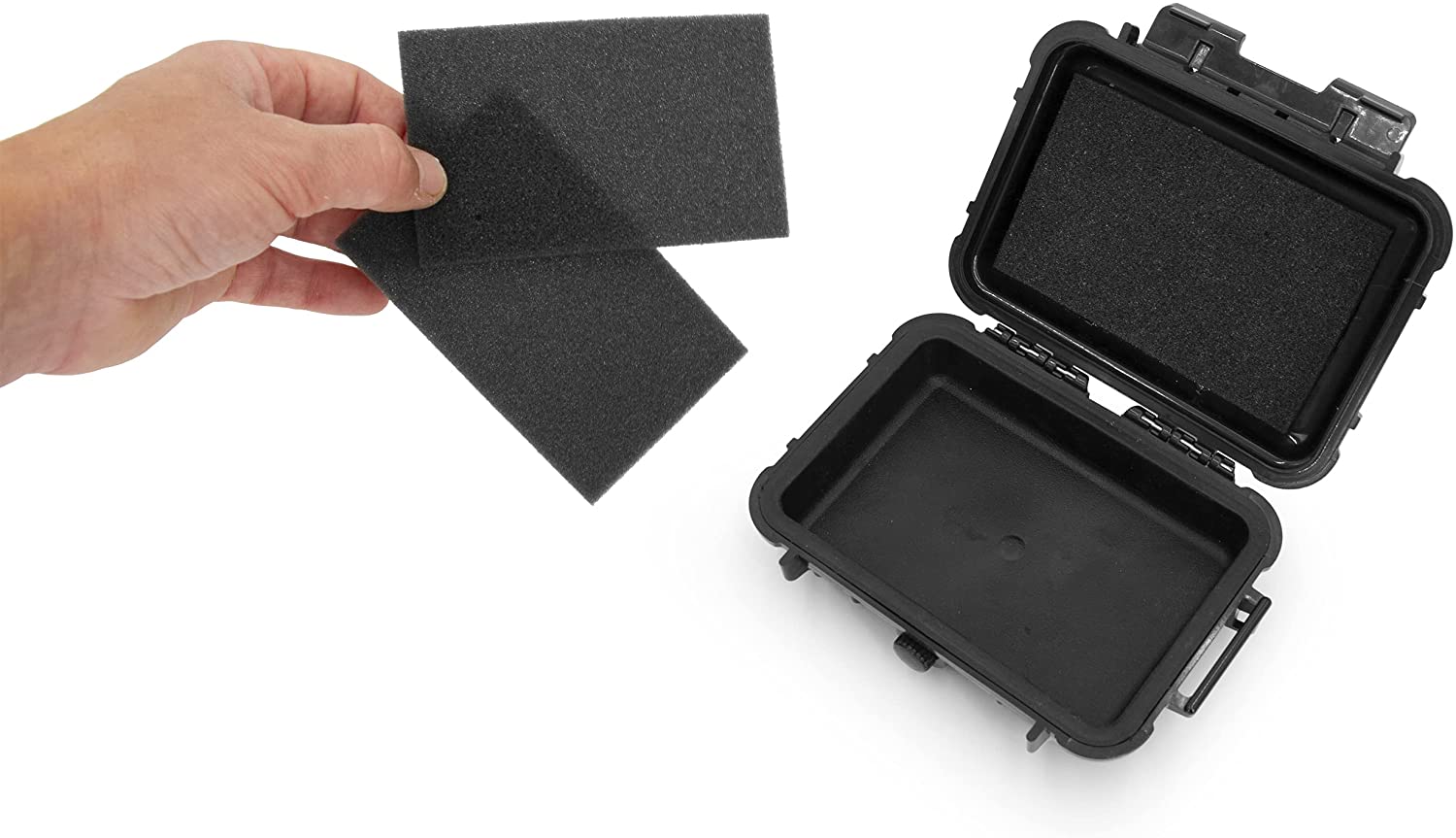 CASEMATIX Trading Card Holder Case - Compatible with 4 One Touch Magnetic Card Sleeves, Sports Card Protector for Baseball, Football & Pokemon (Fits 5.0