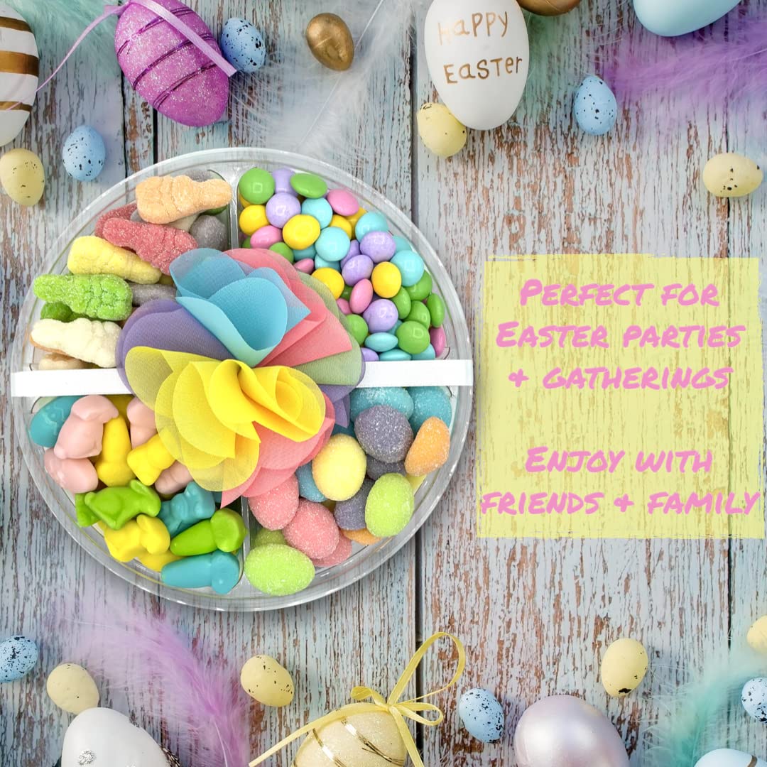 Purple Plum Easter Gift Basket - Assorted Chocolate, Candy & Sweets Basket with Easter Eggs & Bunnies - Perfect for Easter Celebrations, Party Favors & Holiday Gifting
