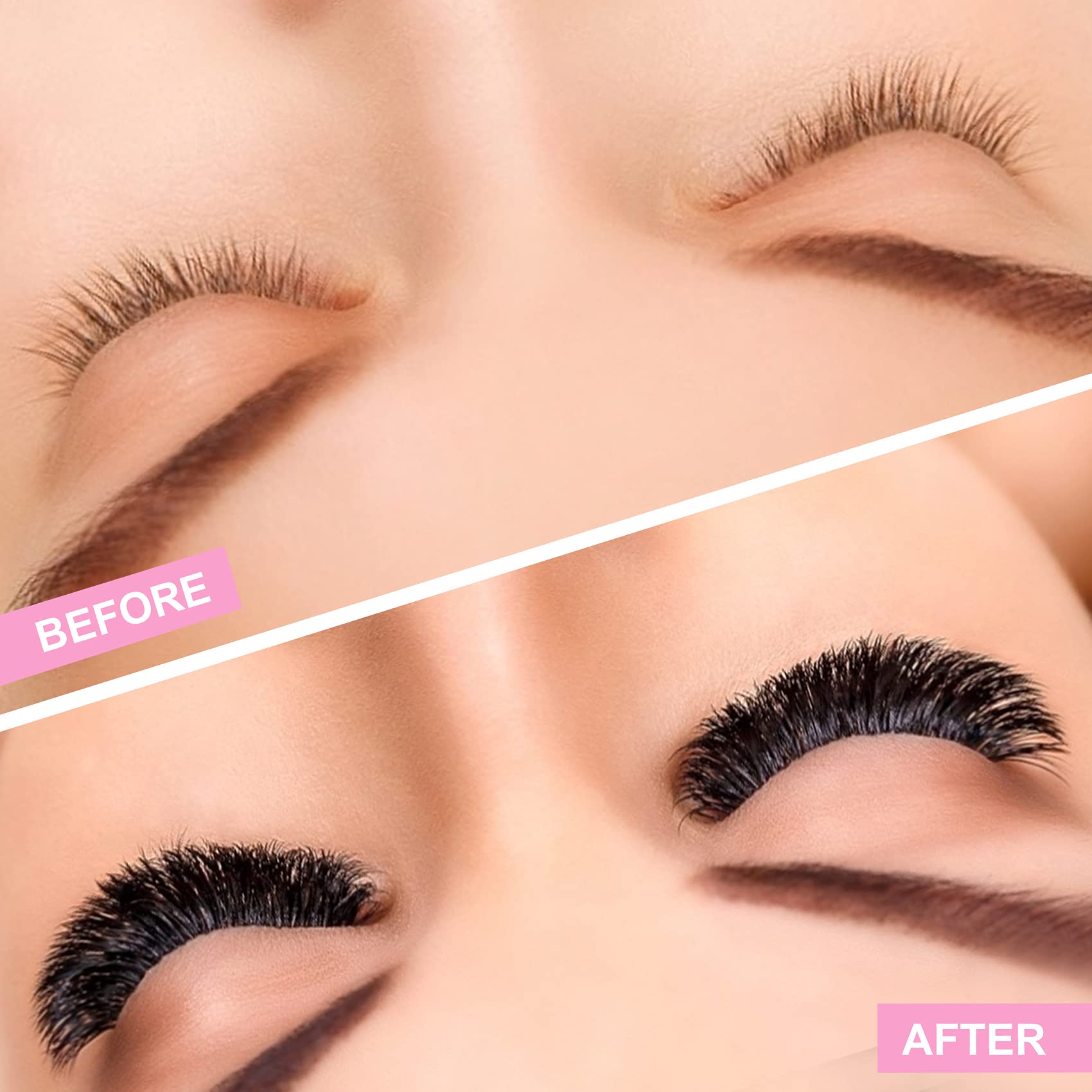 6D-C-0.07-15mm Premade Volume Eyelash Extensions - Pointed Base Fans, C/D Curl for Dramatic Look | Perfect for Bridal, Party & Special Occasion Makeup