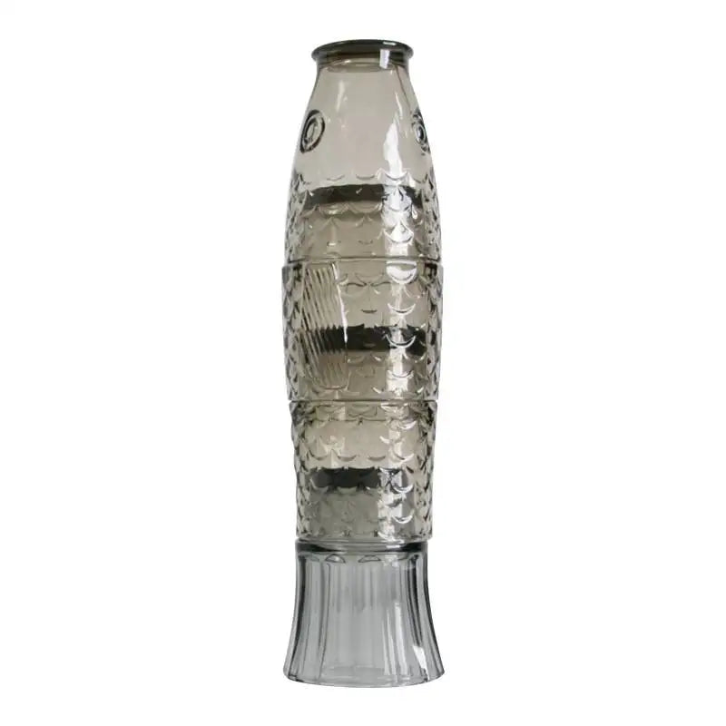 Beautiful Koi Fish Stackable Glass Cup Set - 4-Piece Drinking Glasses for Tea, Coffee & Juice - Perfect for Home, Office & Gifts