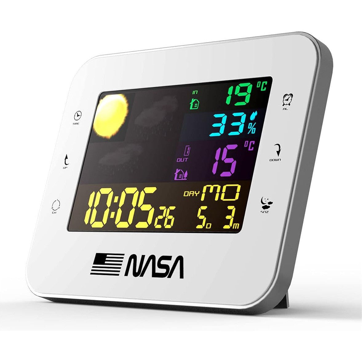 NASA WS500 Weather Station - Wireless Digital Weather Monitor with Wind Speed, Temperature & Humidity Sensor | Perfect for Home, Garden & Outdoor Activities