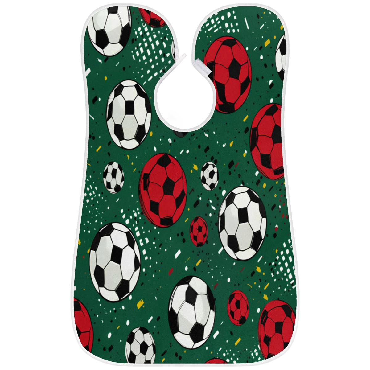 Men's Cartoon Colored Football Beard Shaving Bib - Waterproof Hair Dye Apron for Barbers & Stylists - Sink Hair Catcher for Beard Trimming & Lineup - Perfect Gift for Dad & Groom (Great for Home Salon & Barber Shops)