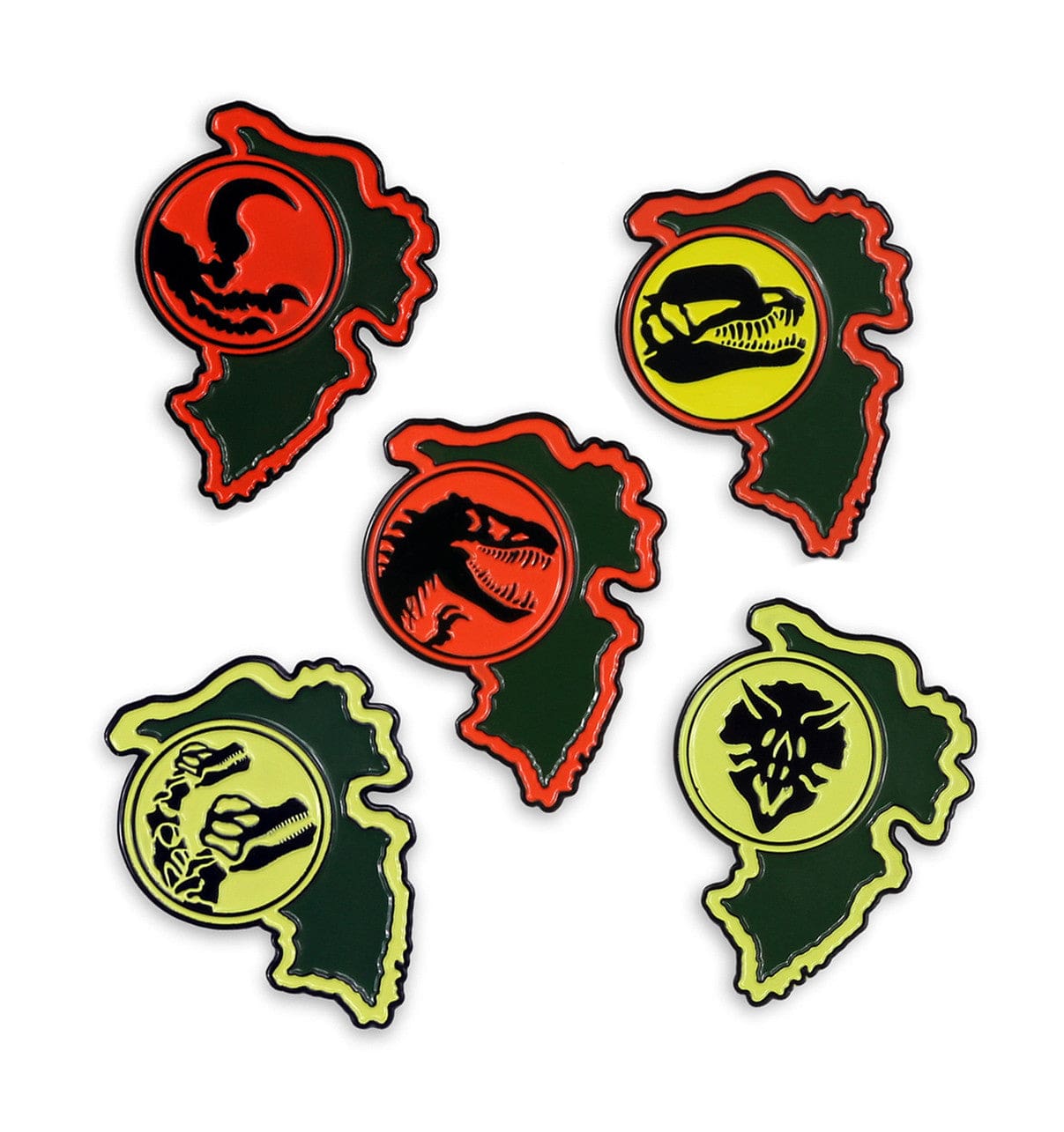Jurassic Park Paddock Sign Pin Series - Dinosaur Enthusiast Collectible Badge for Backpacks, Jackets & Hats - Perfect for Fans, Cosplay & Theme Park Visits