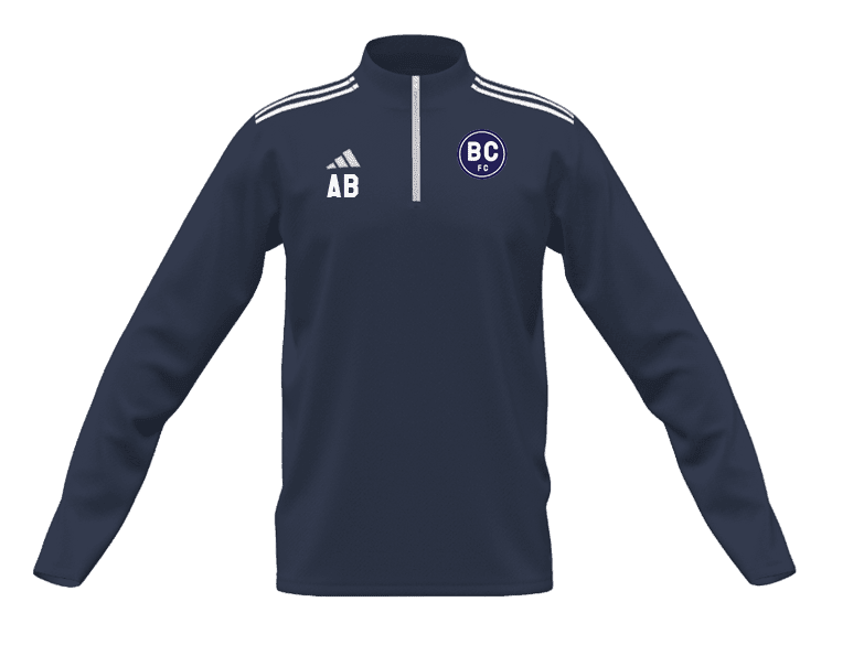 BENDIGO CITY FC Mi Entrada 22 Midlayer Youth Jacket - Navy Blue (IA0429) | Lightweight Warm Fleece for Soccer Training & Outdoor Sports