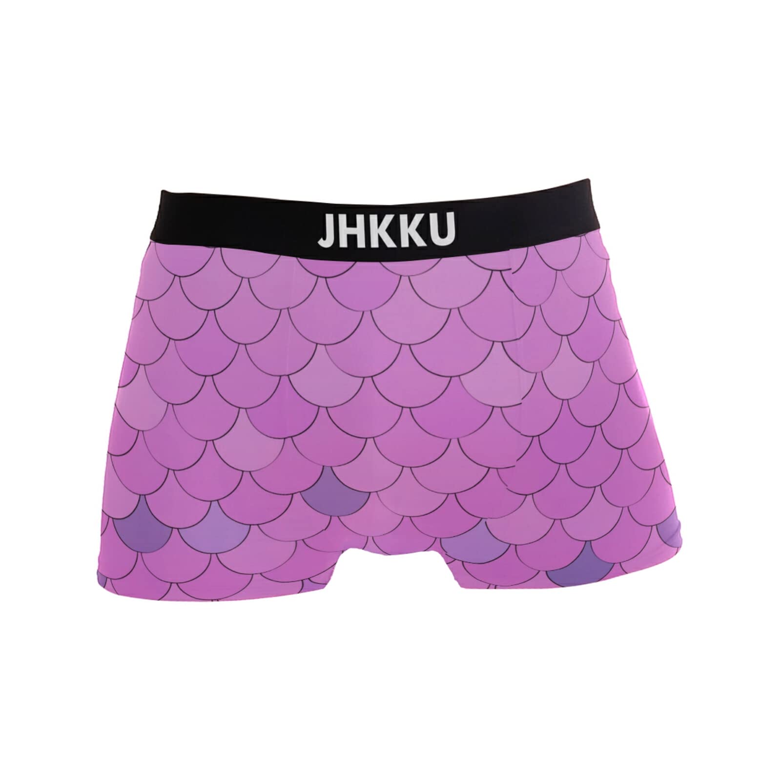 JHKKU Mermaid Scale Men's Underwear Boxer Briefs - Ultra Soft & Comfortable Cotton Underwear for Daily Wear, Workout, and Sleep