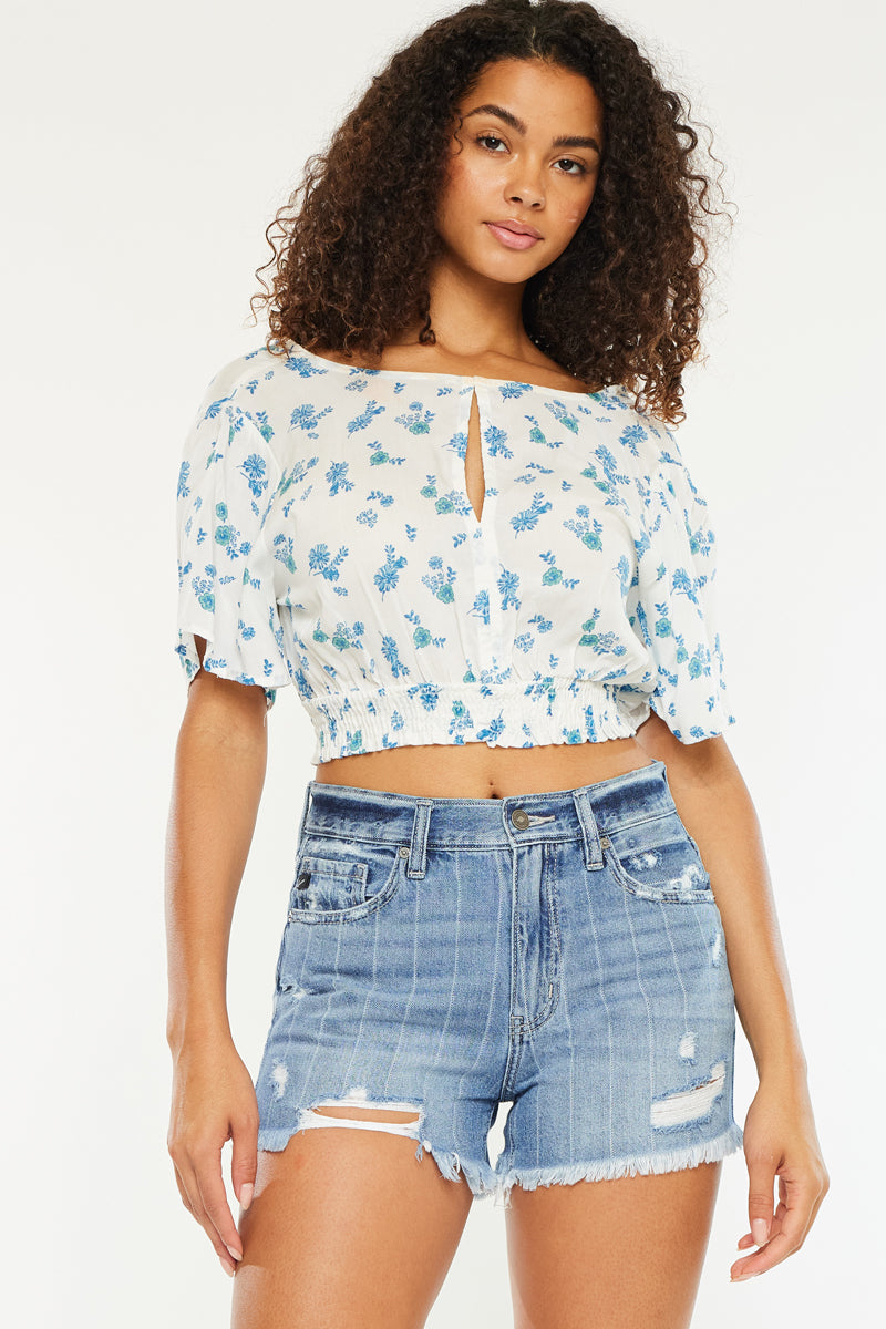 Nelly High Rise Shorts for Women - Comfortable & Stylish Denim Shorts for Summer, Casual Wear, and Outdoor Activities