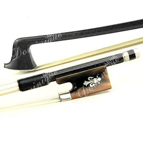 Premium D Z Strad Model 550 Carbon Fiber Violin Bow with Ox Horn Fleur-de-Lis Frog - Full Size 4/4 for Professional Musicians & Students - Perfect for Orchestras, Solo Performances & Practice Sessions