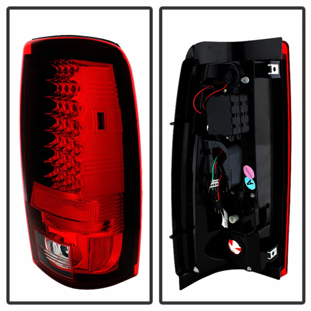 GMC Sierra 1500/3500 Classic 2007 LED Tail Lights Pair - Red & Clear (Part #5001740) | Durable & Bright for Enhanced Nighttime Safety & Style | Perfect for Off-Roading, Towing & Daily Driving