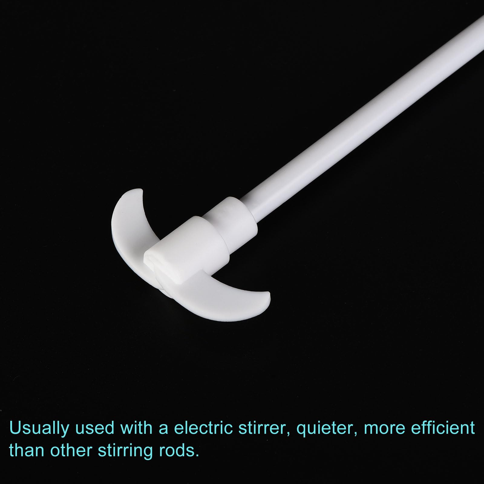 PTFE Electric Stirring Rod 250x47mm - Lab Overhead Stirrer Mixer Shaft with Foldable Paddle - 2 Pack for Chemical Mixing, Sample Preparation & Laboratory Experiments