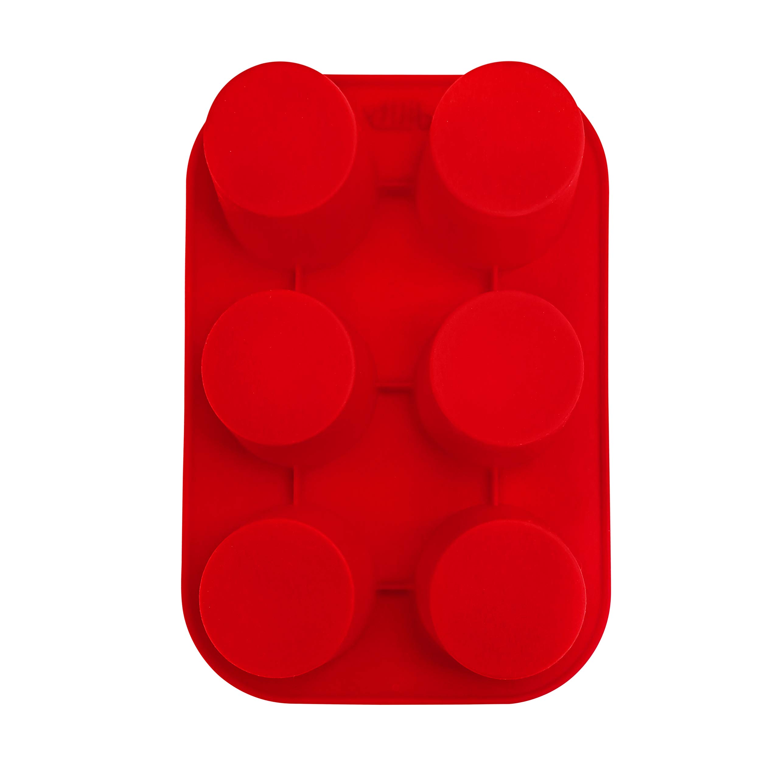 6-Cup Silicone Muffin Pan - Extra Deep Large Cupcake Baking Tray for Muffins, Cupcakes & Yorkshire Puddings | Non-Stick BPA-Free Bakeware | Perfect for Home Baking, Parties & Holiday Treats