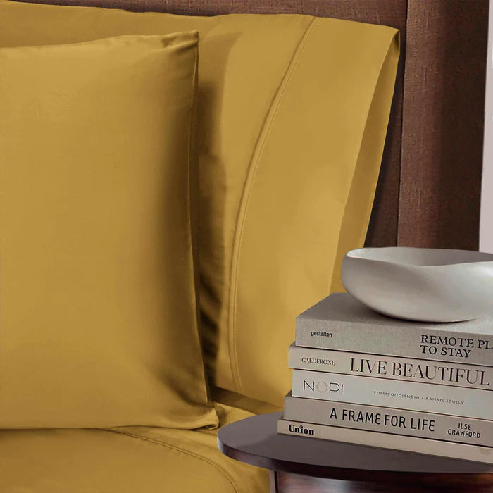 300 Thread Count Bamboo Rayon 2-Piece Pillowcase Set - Ultra Soft & Breathable Bedding for Side Sleepers & Hot Sleepers