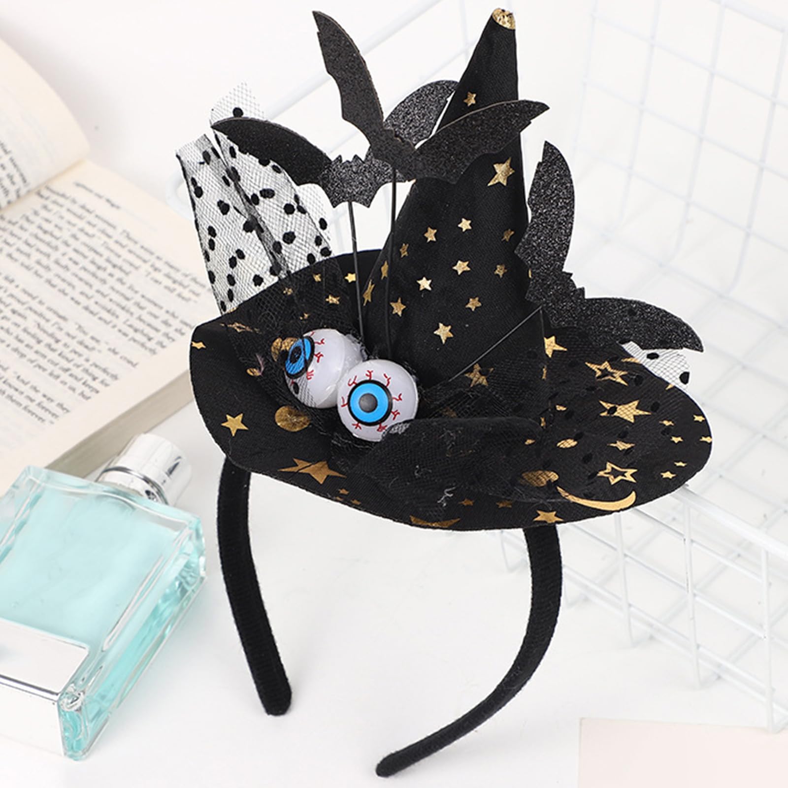 Halloween Witch Hat Headband - Spooky Cosplay Costume Accessory for Adults & Kids - Perfect for Halloween Parties, Trick or Treating & Festive Celebrations