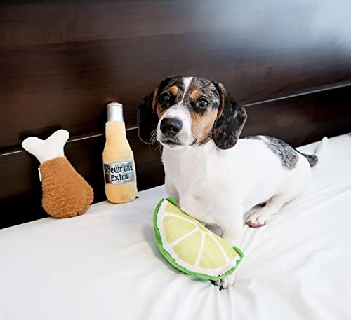 TONBO Cute Plush Dog Toys for Small & Medium Dogs - Soft Chewable Puppy Toys for Teething, Training & Playtime - Happy Hour Combo Set (2 Pack) - Perfect for Indoor & Outdoor Play, Gifts for Dog Lovers