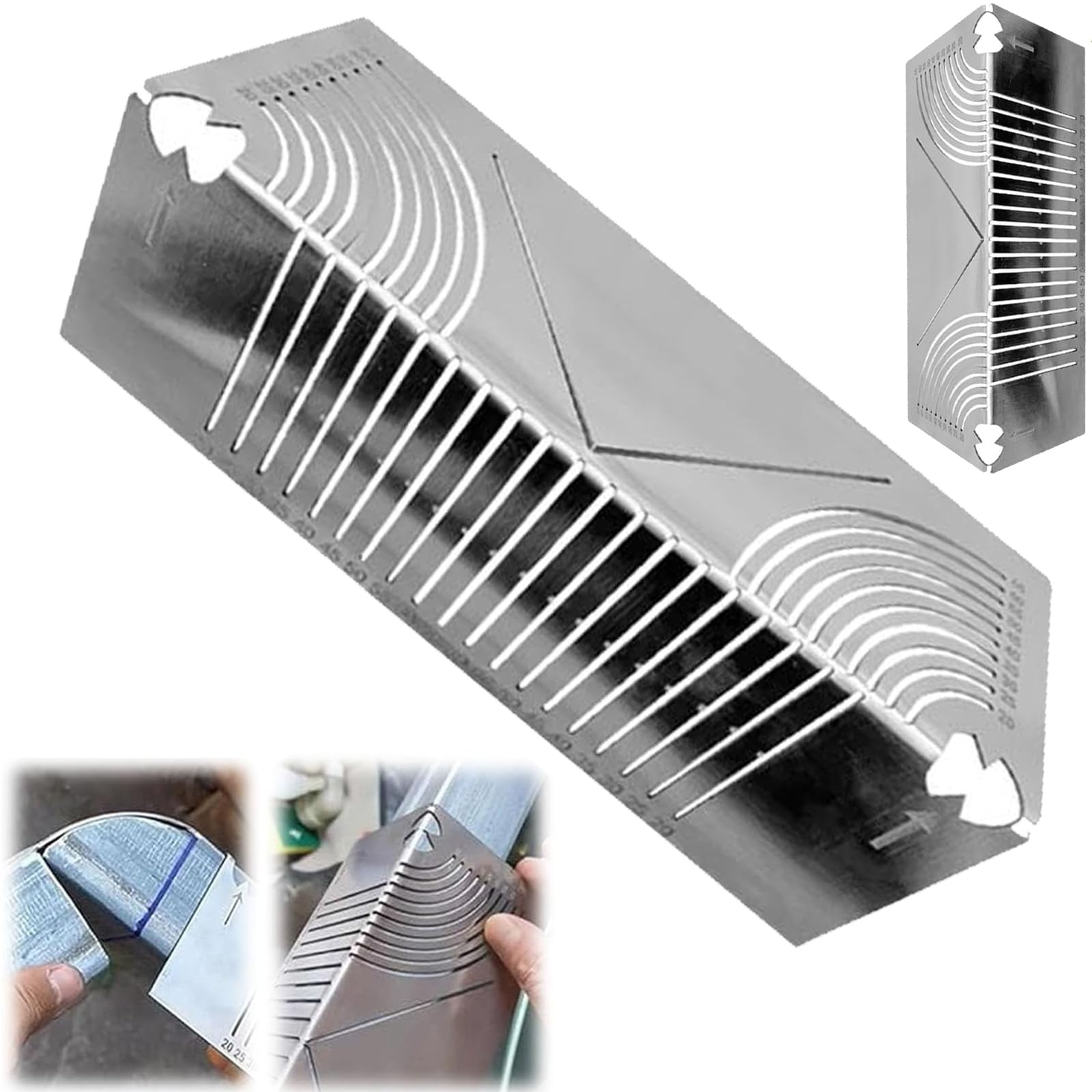 **Angle & Arc Marking Tool - Multi-Functional Metal Marking Gauge for Steel Pipe Bending, Metalworking & Engineering with Square Steel Guide | Perfect for DIY, Welding, and Fabrication Projects**