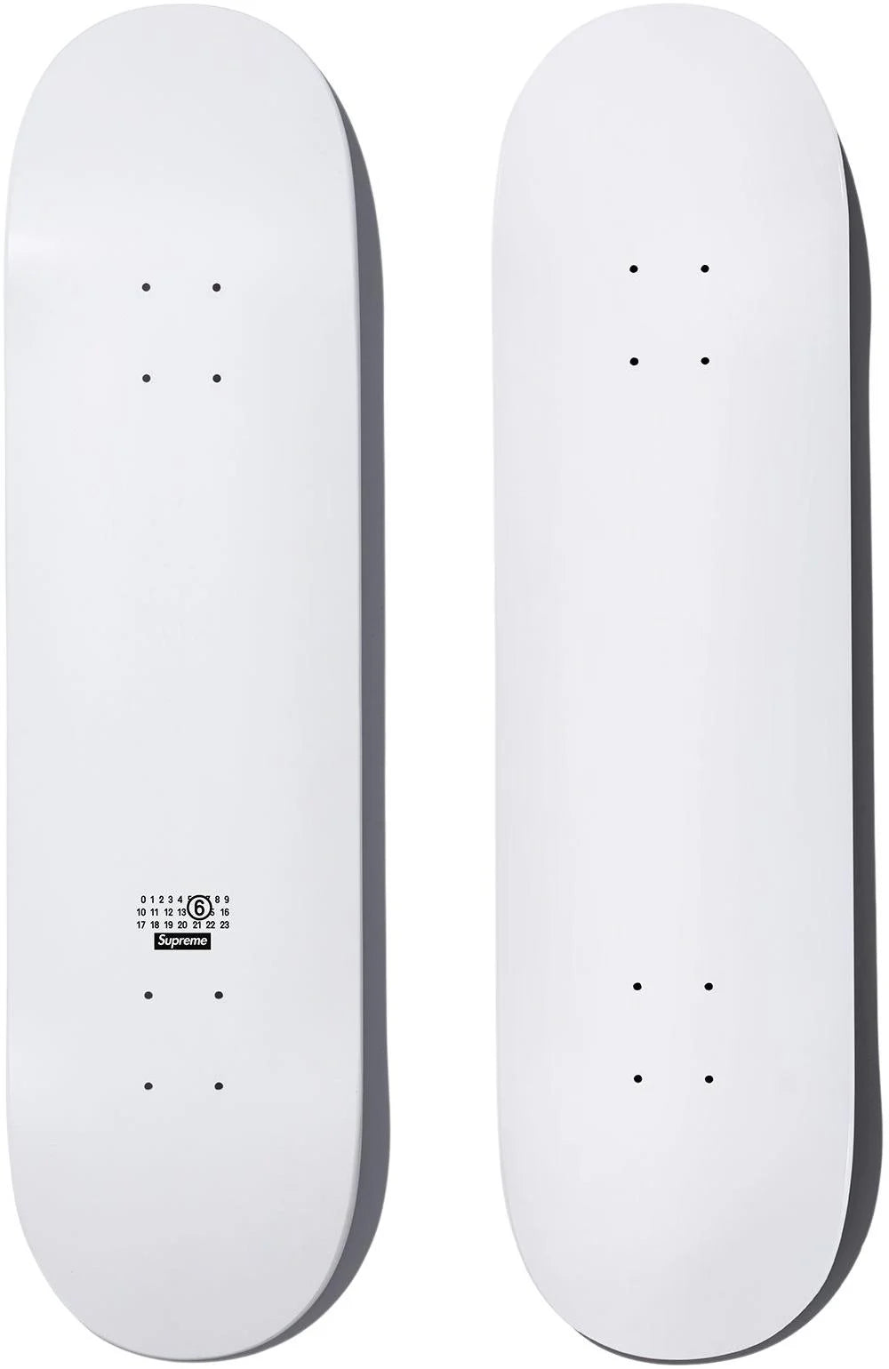 Supreme MM6 Maison Margiela Skateboard Deck - Limited Edition Designer Skateboard for Collectors & Skaters - Perfect for Street Skating, Wall Art & Fashion Statement
