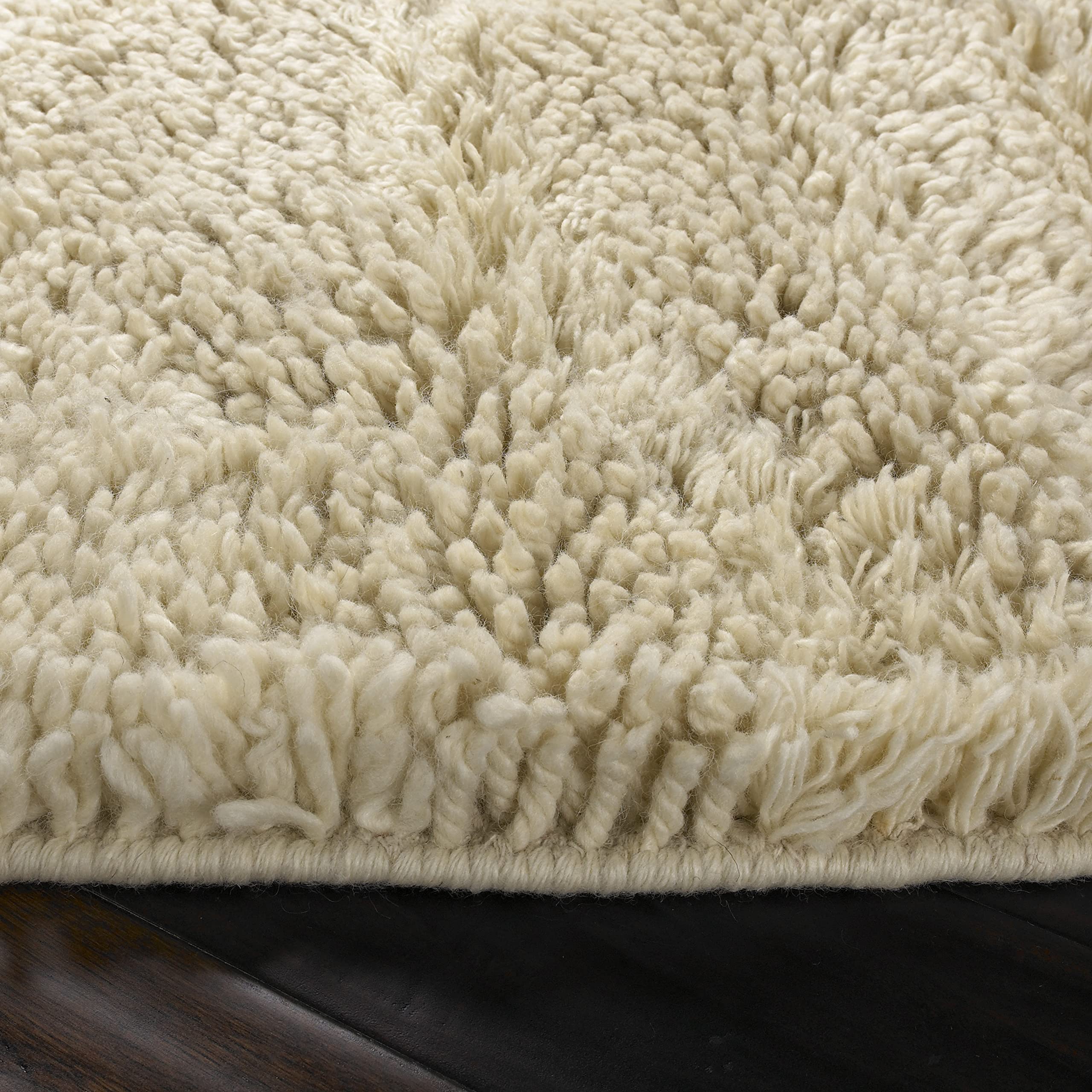 Mark&Day 4x6 Modern Wool Area Rug - Soft Cream & Grey Carpet for Living Room, Bedroom, Kitchen | Non-Slip & Durable (3'6