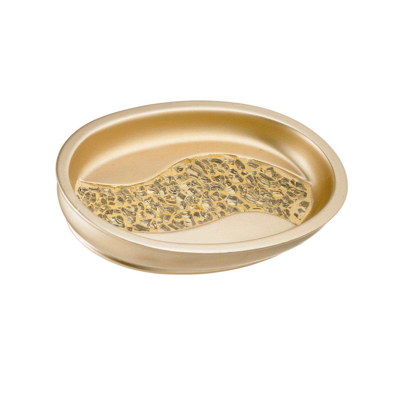 Premium Champagne Sinatra Bath Soap Dish - Elegant & Durable Soap Holder for Bathroom, Shower, Spa & Luxury Home Decor