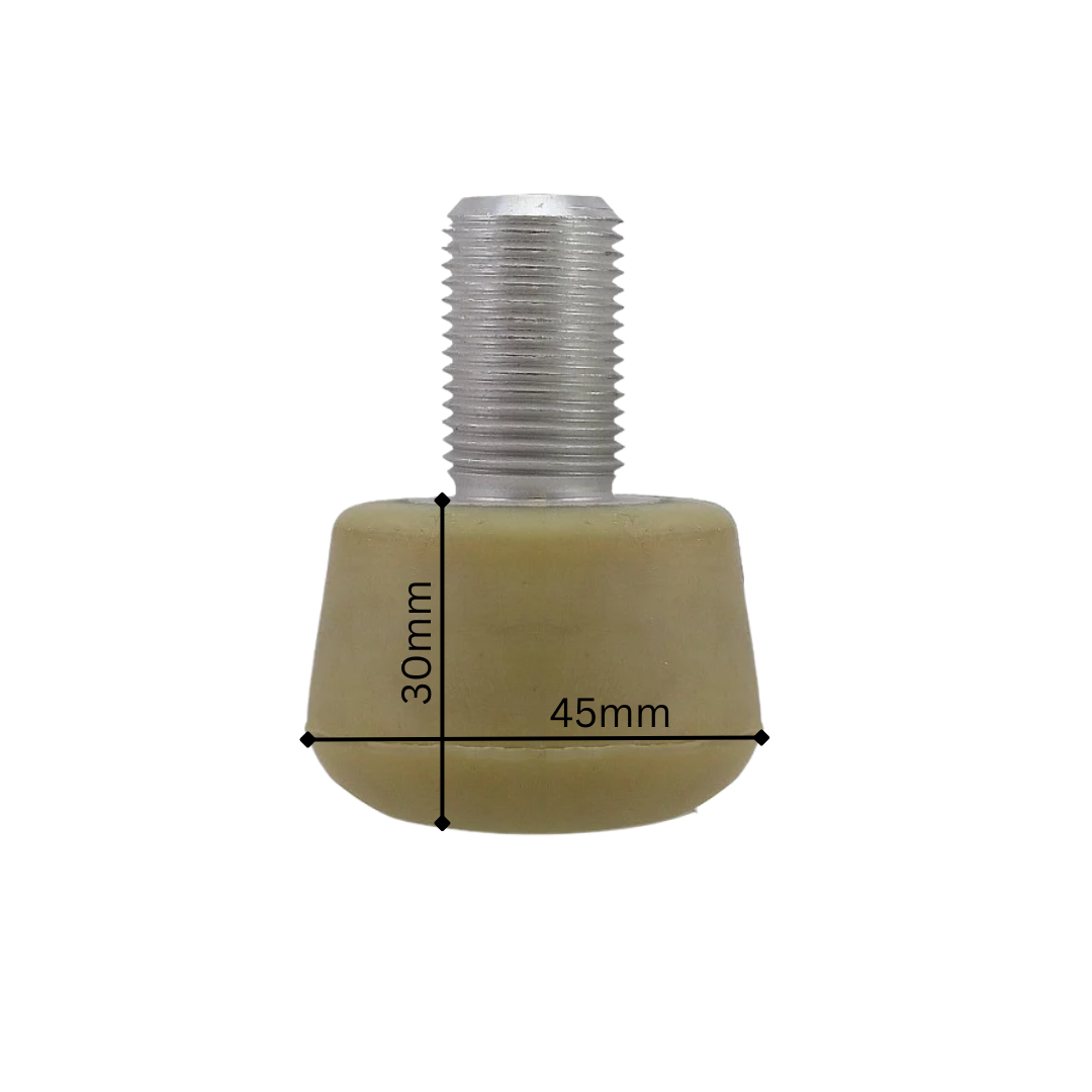 Premium Snow White Roller Skate Toe Stops - Durable & Non-Slip for Artistic Skating, Derby & Rink Use