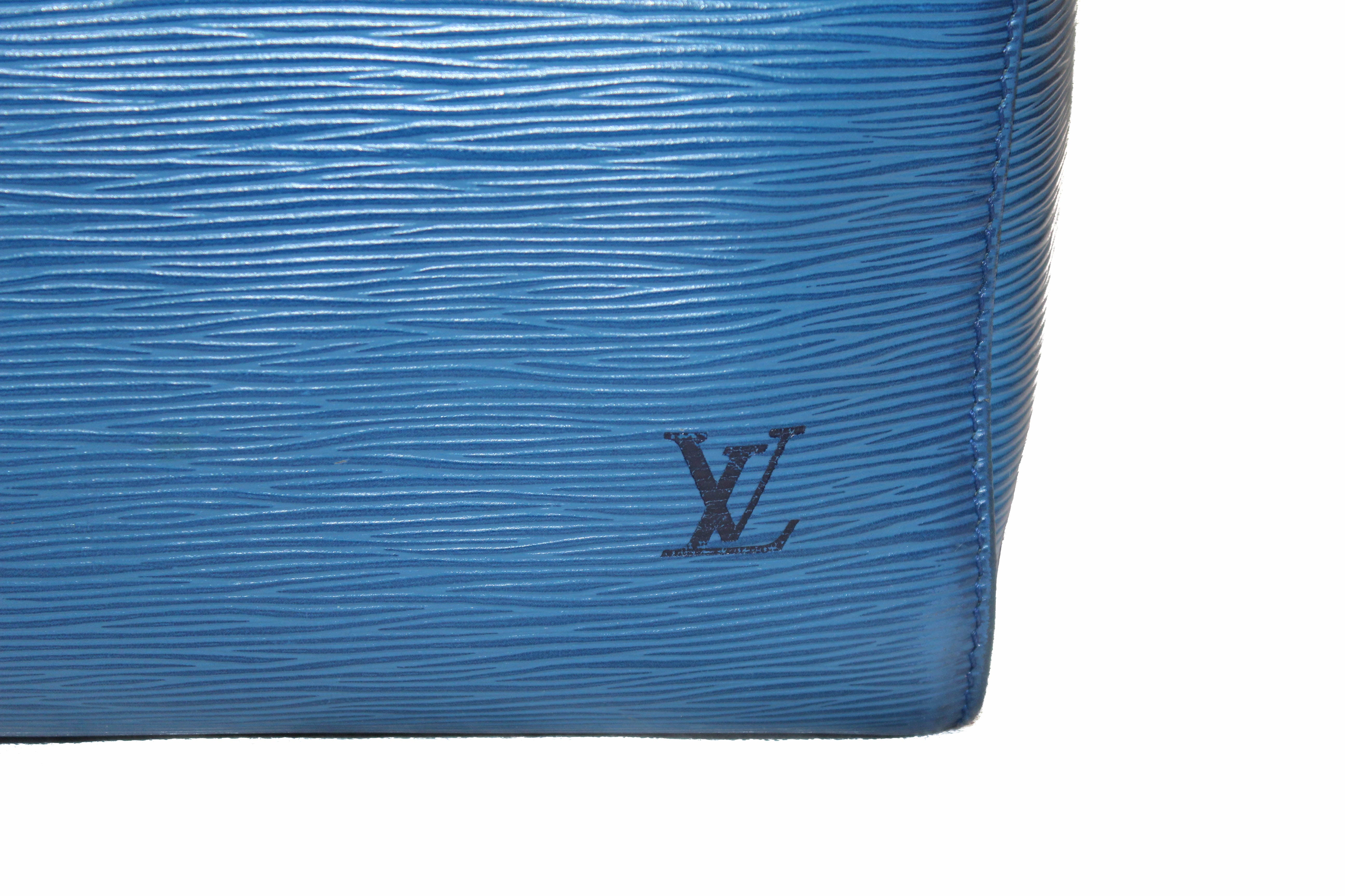 Authentic Louis Vuitton Epi Leather Blue Speedy 30 Handbag for Women | Luxury Designer Crossbody Purse | Perfect for Work, Travel & Everyday Use