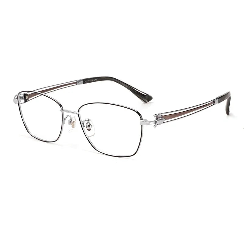 Aror Unisex Full Rim Square Polygon Titanium Eyeglasses 95233 - Lightweight & Durable Frame for Men & Women - Perfect for Reading, Work & Fashion Accessories