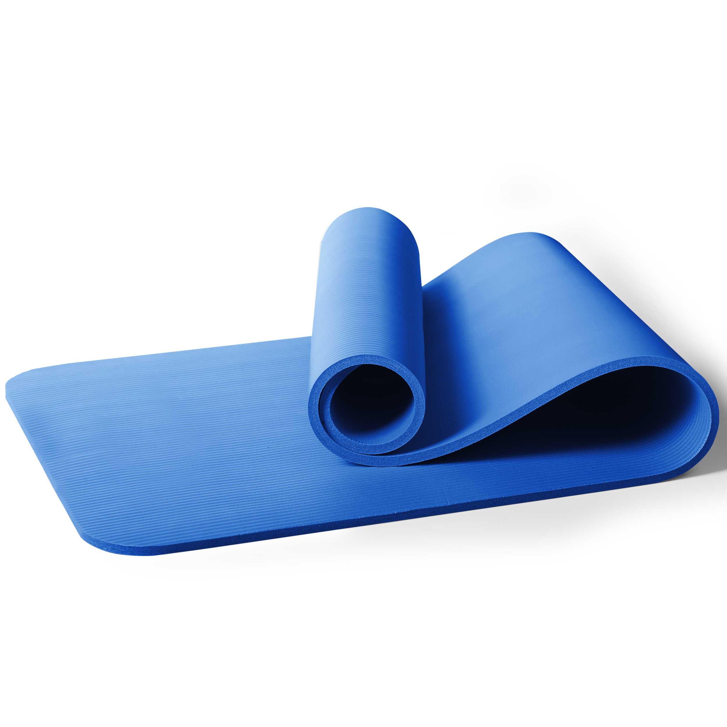 PRCTZ 12mm Thick NBR Exercise Mat for Yoga, Pilates, Home & Gym Workouts - Non-Slip Fitness Floor Mat for Comfortable Stretching and Training