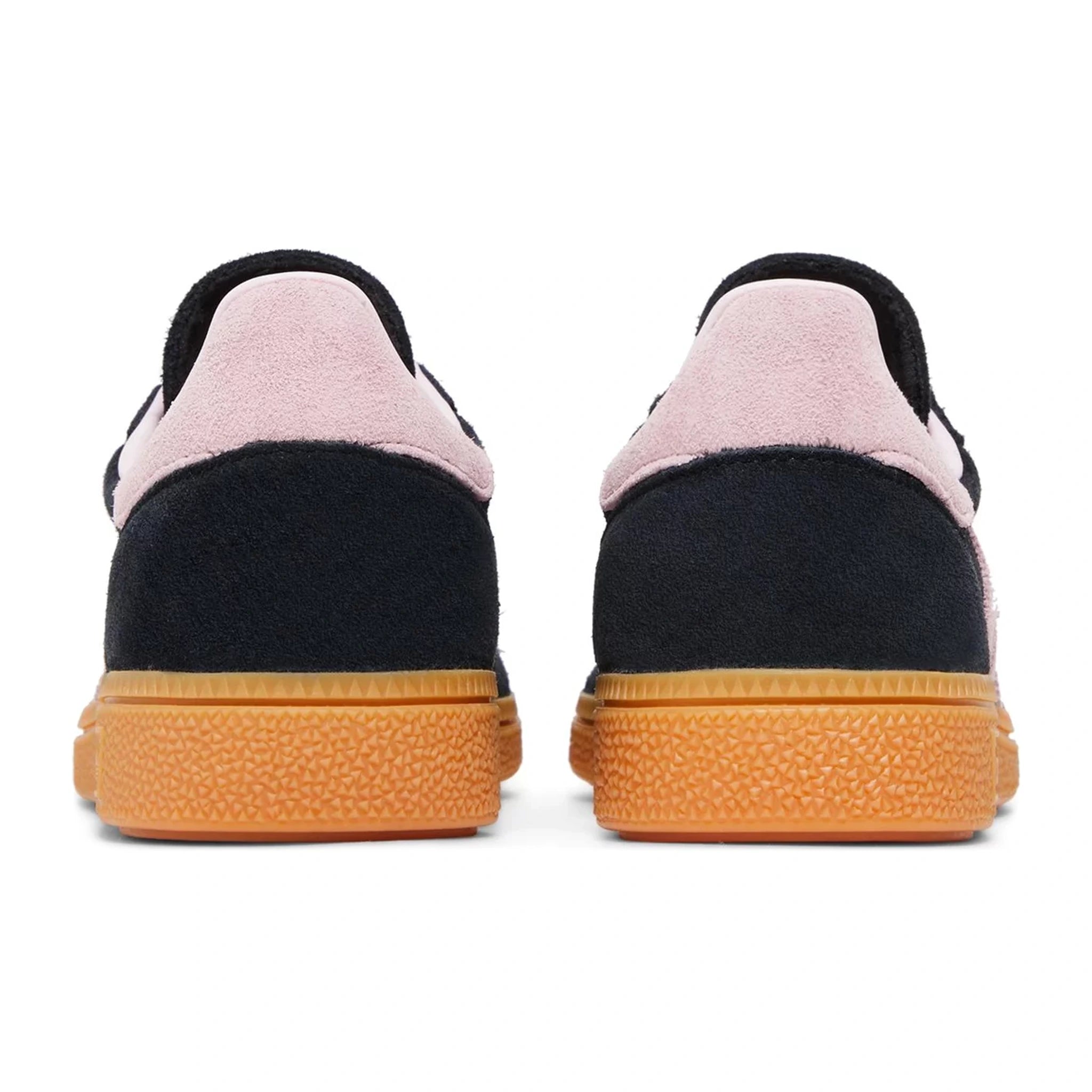 Adidas Handball Spezial Women's Sneakers - Black & Clear Pink Gum Sole - Retro Style Sports Shoes for Casual Wear, Street Fashion & Gym Training