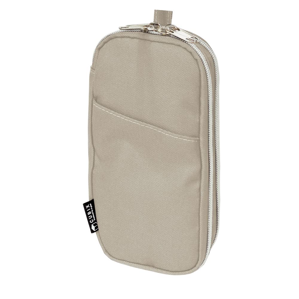 Premium Double Zipper Round Pen Case - Durable Pencil Pouch for School, Office & Travel Organization