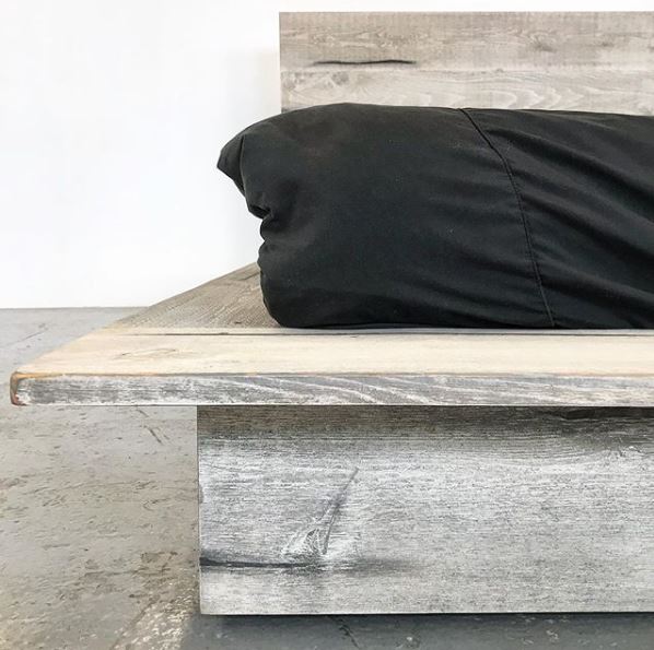 Woodland Low Profile Platform Bed Frame - Solid Wood, Made in USA - Perfect for Modern Bedrooms & Small Spaces