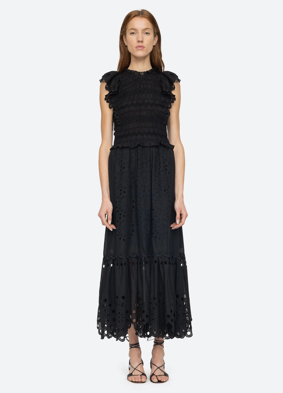 Addie Dress - Black Women's Elegant Midi Dress for Casual Wear, Office & Special Occasions