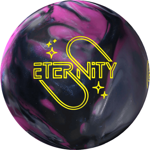 900 Global Eternity Pearl Bowling Ball - High Performance Reactive Coverstock for Hook Potential | Neon Purple/Black/Silver Color | Perfect for League Play & Tournament Competition