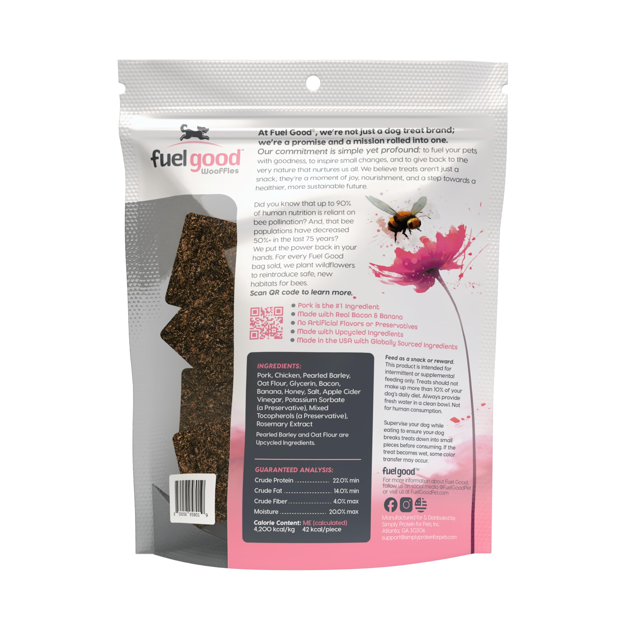 Premium High Protein Dog Treats - Grain Free, All Natural Pork, Bacon & Banana Recipe (11oz) - Healthy Training Snacks for Small & Large Breeds - Perfect for Obedience Training & Positive Reinforcement - Great for Hiking, Travel, Daily Rewards & Outdoor Adventures with Your Dog