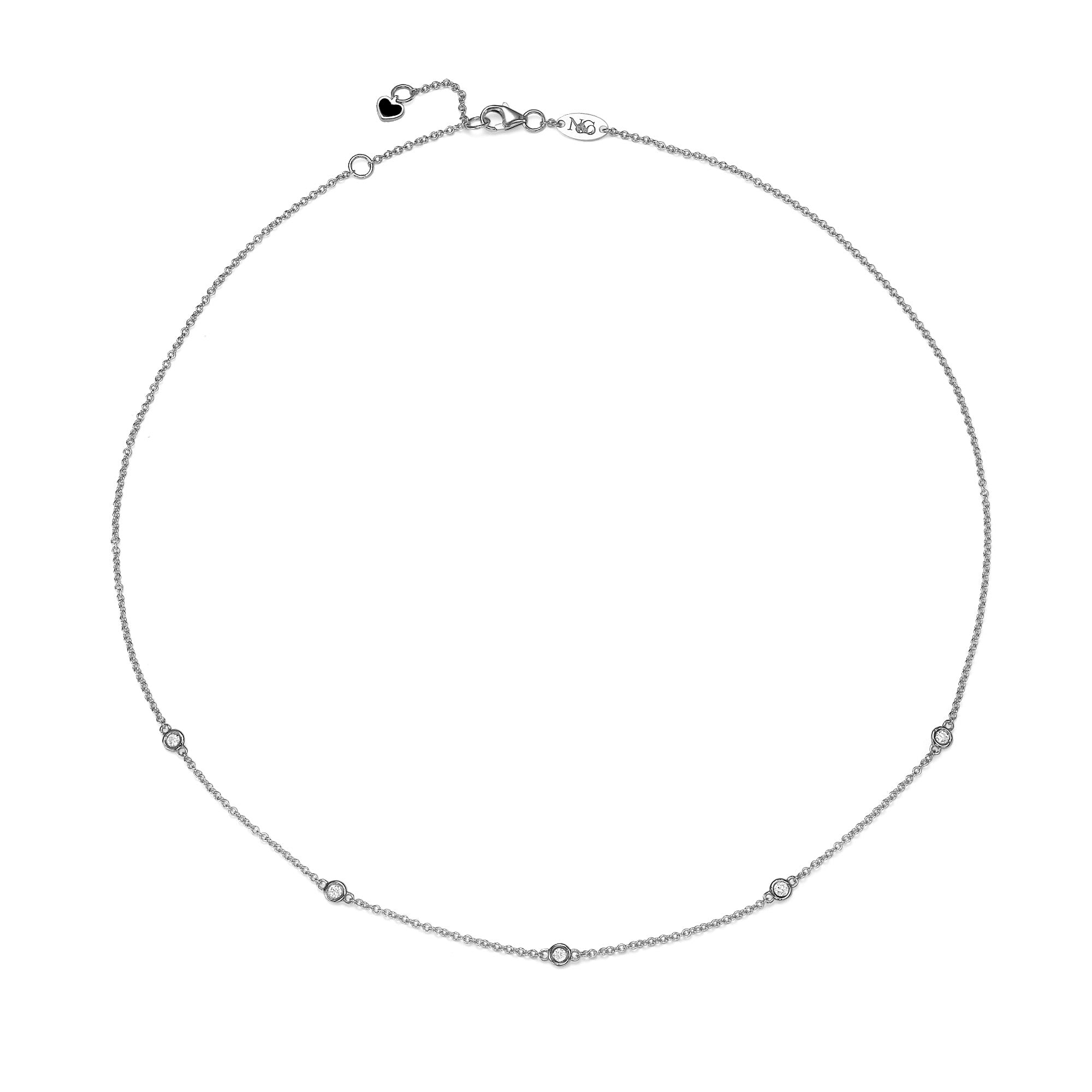 5 Diamond Necklace for Women - Elegant 14K Gold Pendant Jewelry Gift for Anniversary, Valentine's Day & Special Occasions | Perfect for Date Nights, Weddings & Formal Events