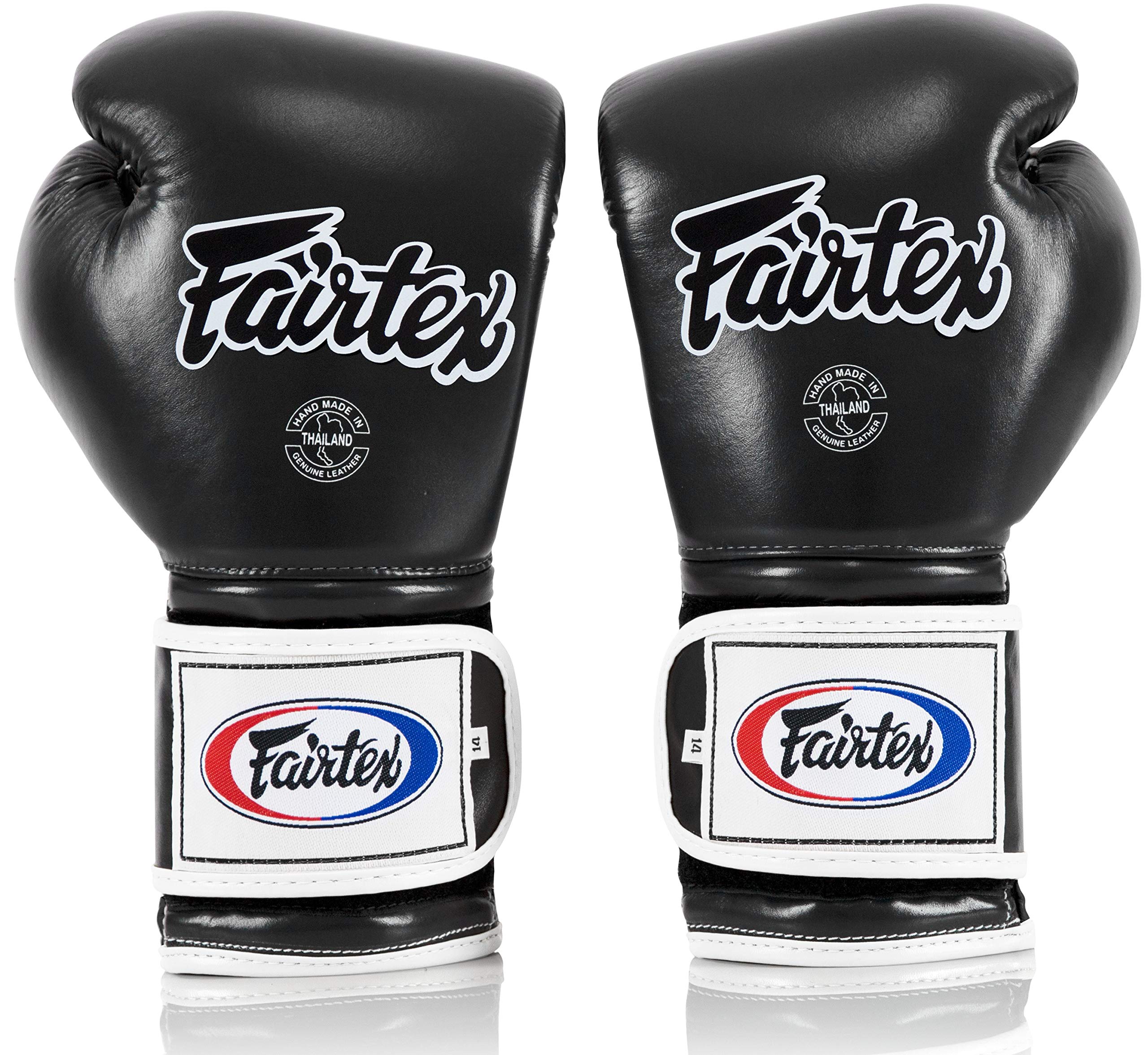 Fairtex BGV9 Muay Thai Boxing Gloves for Professional Fighters & Trainers - Mexican Style MMA Gloves for Heavy Bag Training, Sparring & Martial Arts - Lightweight Shock-Absorbent Punching Gloves for Kickboxing, Muay Thai & Combat Sports